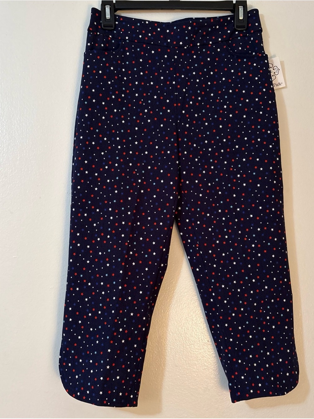 Women’s USA July 4th Navy Star Print Capri leggings